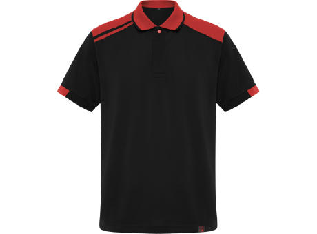 SAMURAI POLO SHIRT S/S BLACK/RED