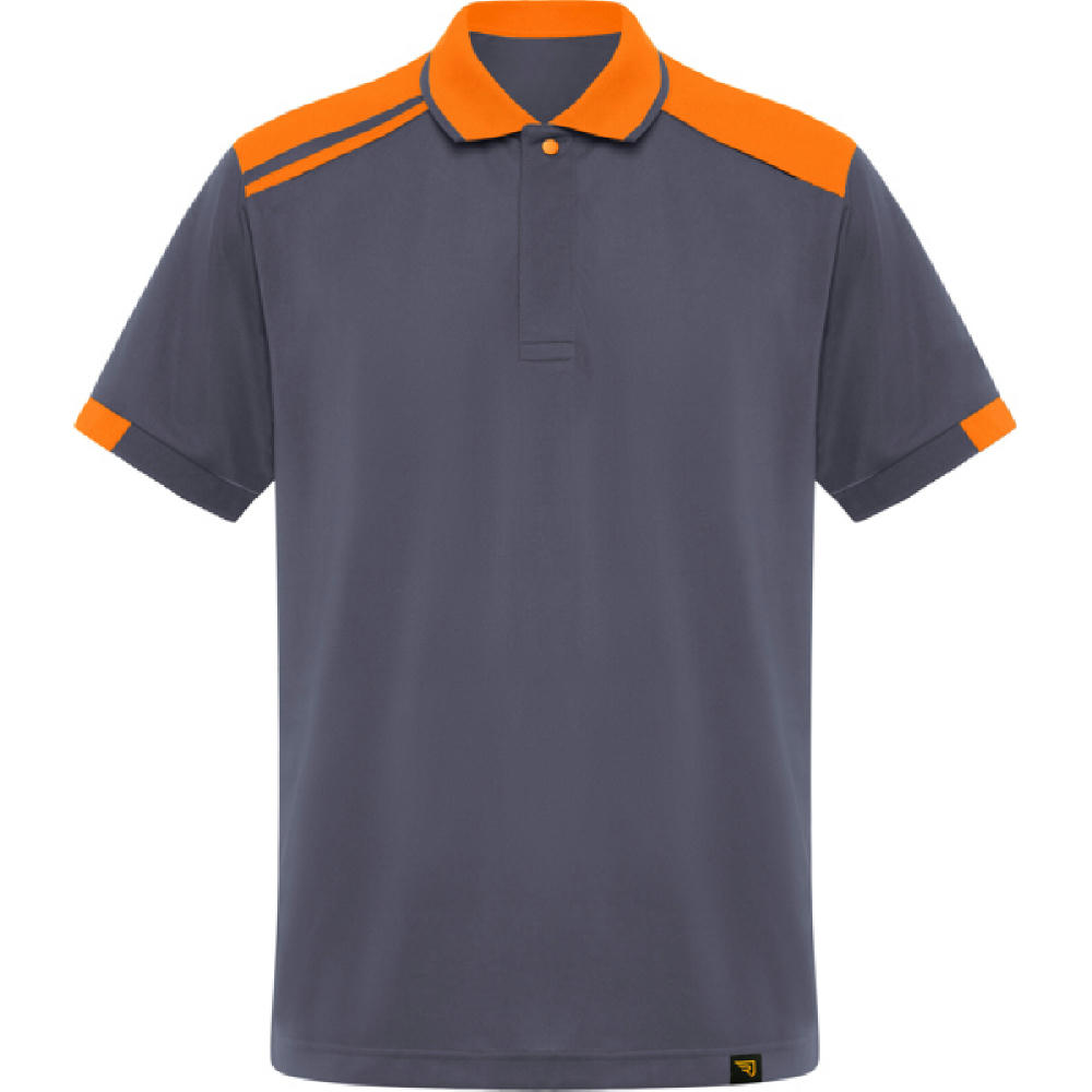 SAMURAI POLO SHIRT S/S LEAD/ORANGE