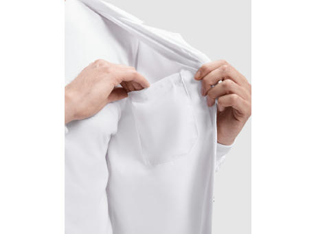 MEDERI CUFF <(>&<)> SNAPS LABCOAT S/XS WHITE