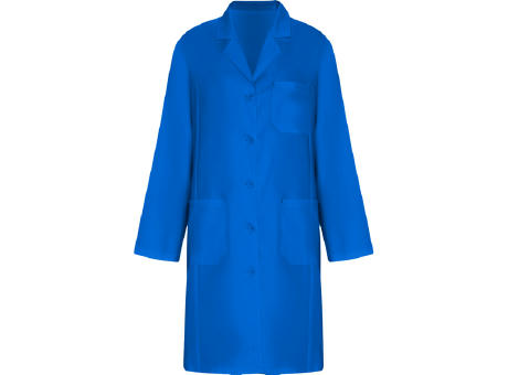 VACCINE WOMAN LABCOAT S/XS ROYAL BLUE