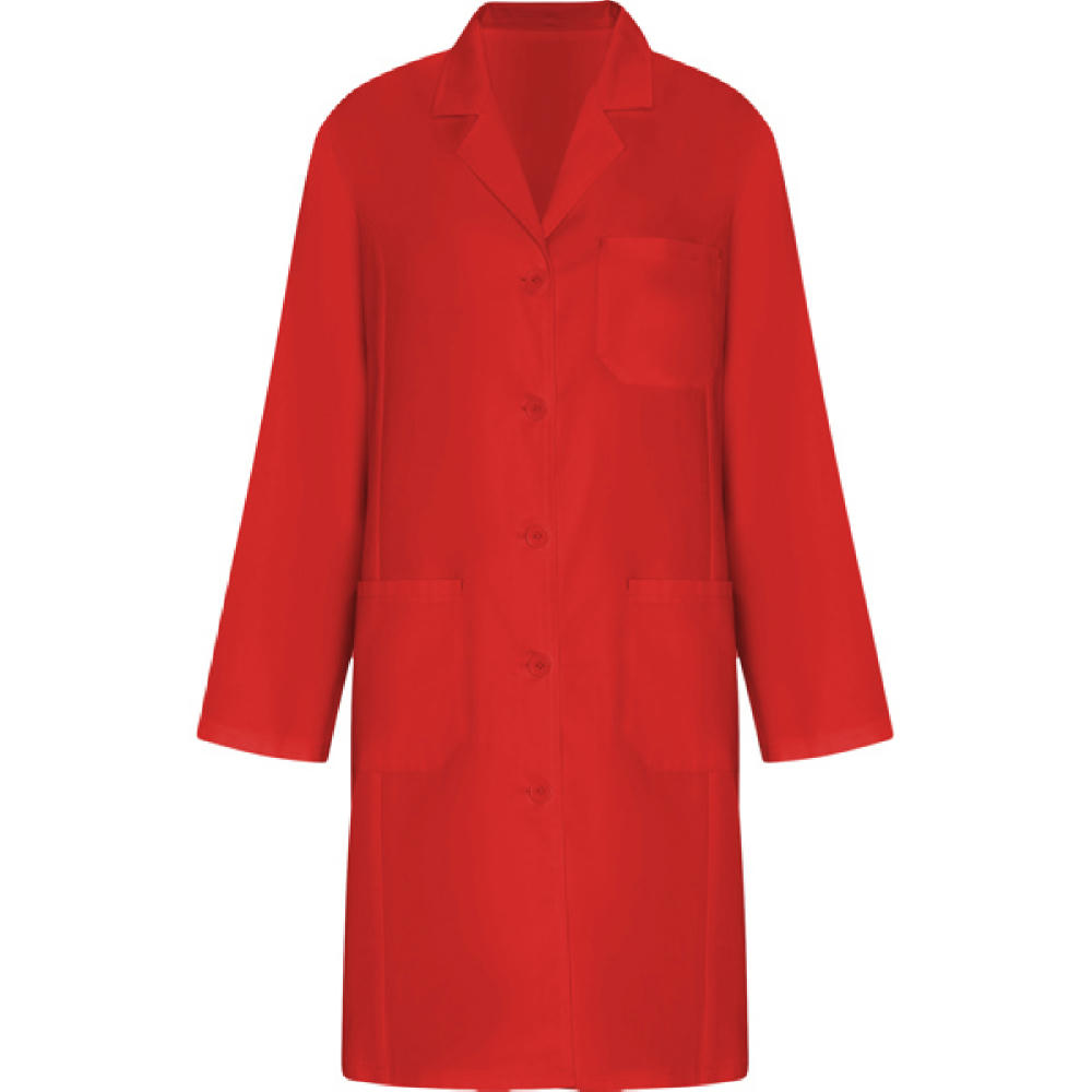 VACCINE WOMAN LABCOAT S/XS RED