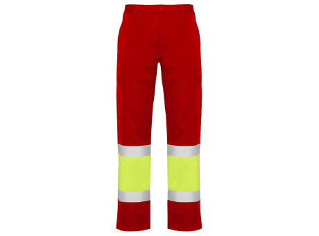 HV NAOS SUMMER PANTS S/60 JOB RED/FLUOR YELLOW