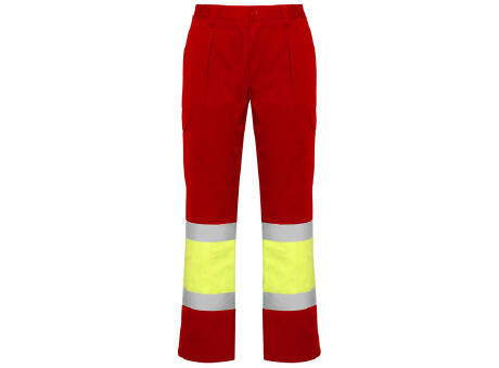 HV SOAN WINTER PANTS S/46 JOB RED/FLUOR YELLOW