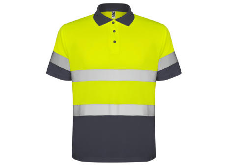 AV POLARIS POLO SHIRT S/M LEAD/FLUOR YELLOW