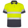 AV POLARIS POLO SHIRT S/S LEAD/FLUOR YELLOW