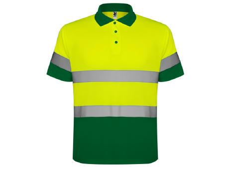 AV POLARIS POLO SHIRT S/XXL GARDEN GREEN/FLUOR YELLOW