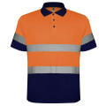 AV POLARIS POLO SHIRT S/S NAVY BLUE/FLUOR ORANGE