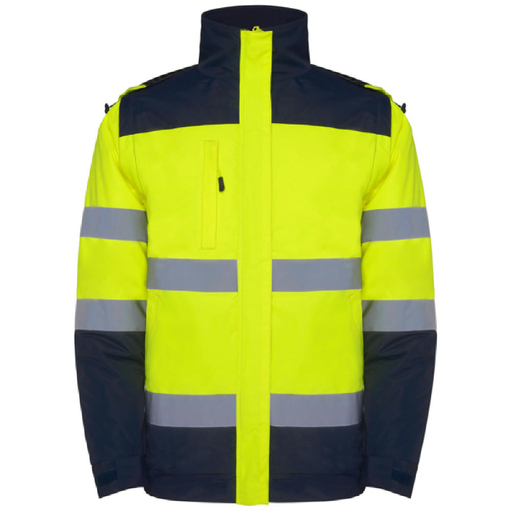 AV PARKA EPSYLON S/S NAVYBLAU/FLUOR GELB