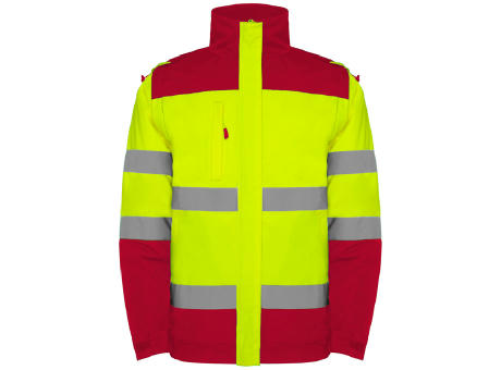 HV EPSYLON PARKA S/4XL JOB RED/FLUOR YELLOW