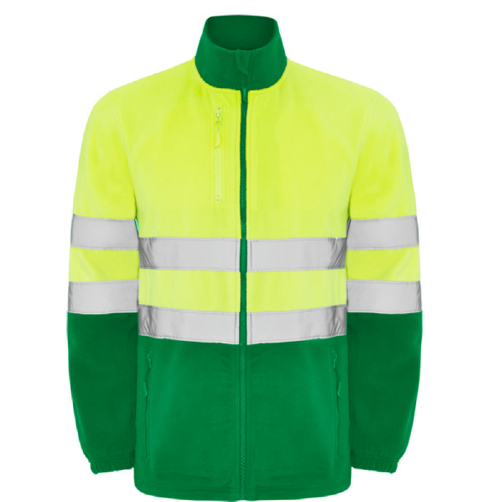 AV ALTAIR FLEECE JACKET S/S GARDEN GREEN/FLUOR YELLOW