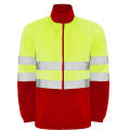 HV ALTAIR FLEECE JACKET S/S JOB RED/FLUOR YELLOW