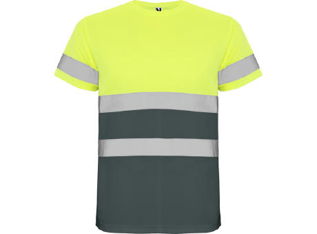 AV DELTA T-SHIRT S/3XL LEAD/FLUOR YELLOW