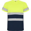 AV DELTA T-SHIRT S/S NAVY BLUE/FLUOR YELLOW