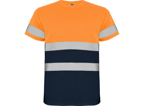 AV DELTA T-SHIRT S/XL NAVY BLUE/FLUOR ORANGE