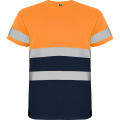 AV DELTA T-SHIRT S/S NAVY BLUE/FLUOR ORANGE