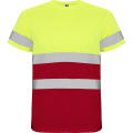 HV DELTA T-SHIRT S/S JOB RED/FLUOR YELLOW