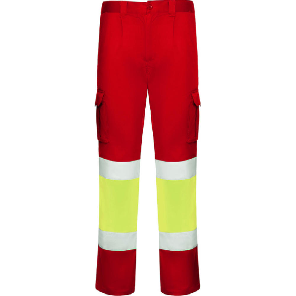 HV DAILY STRETCH PANTS S/44 JOB RED/FLUOR YELLOW