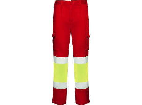 HV DAILY STRETCH PANTS S/44 JOB RED/FLUOR YELLOW