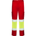 HV DAILY STRETCH PANTS S/38 JOB RED/FLUOR YELLOW