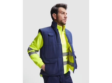 PERSEI REVERSIBLE VEST S/XL NAVY BLUE/FLUOR YELLOW