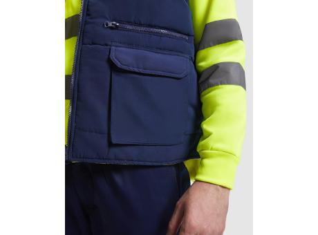 PERSEI REVERSIBLE VEST S/XL NAVY BLUE/FLUOR YELLOW