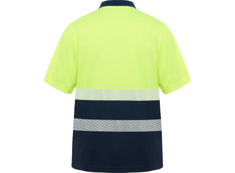 VEGA POLO SHIRT S/S NAVY BLUE/FLUOR YELLOW