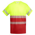 HV TAURI T-SHIRT S/S JOB RED/FLUOR YELLOW