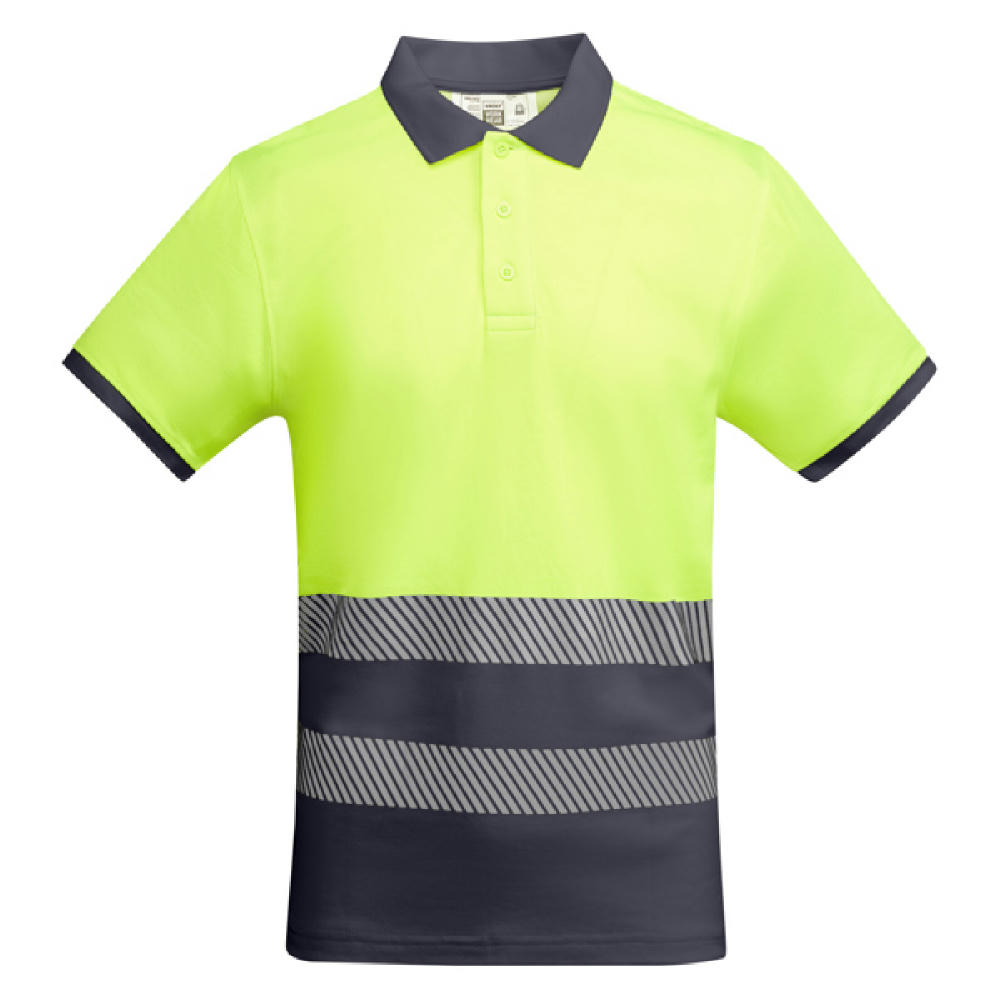 AV ATRIO POLO SHIRT S/XL LEAD/FLUOR YELLOW