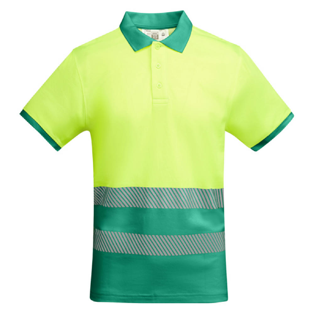 AV ATRIO POLO SHIRT S/S GARDEN GREEN/FLUOR YELLOW