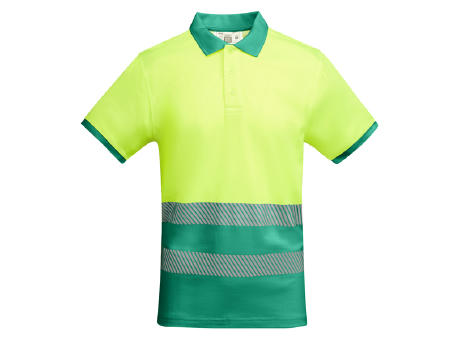 AV ATRIO POLO SHIRT S/3XL GARDEN GREEN/FLUOR YELLOW