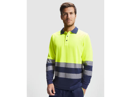 AV ATRIO LONG SLEEVE POLO SHIRT S/S FLUOR YELLOW