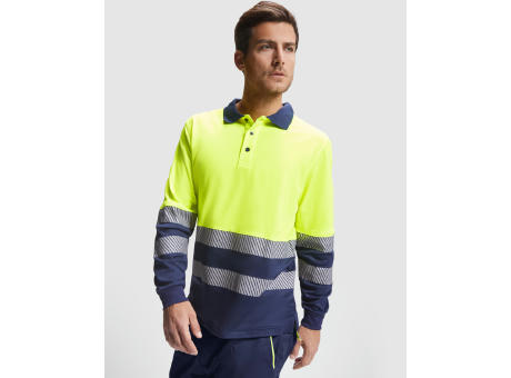 AV ATRIO LONG SLEEVE POLO SHIRT S/S FLUOR YELLOW