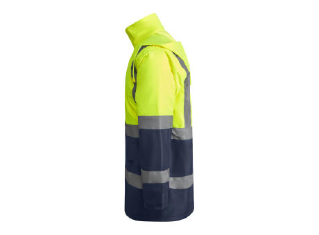 AV MERAK PARKA S/S NAVY BLUE/FLUOR YELLOW