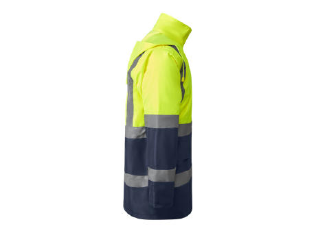 AV MERAK PARKA S/S NAVY BLUE/FLUOR YELLOW