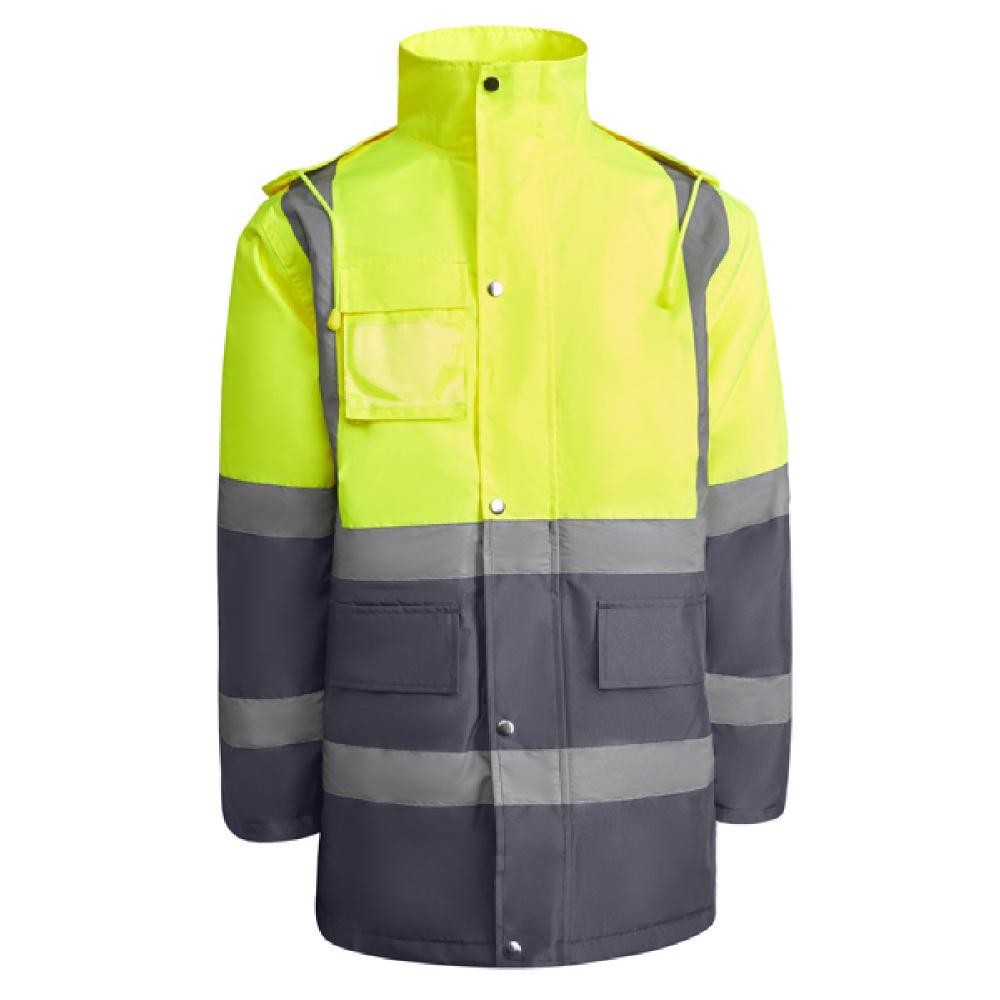 AV MERAK PARKA S/XL LEAD/FLUOR YELLOW