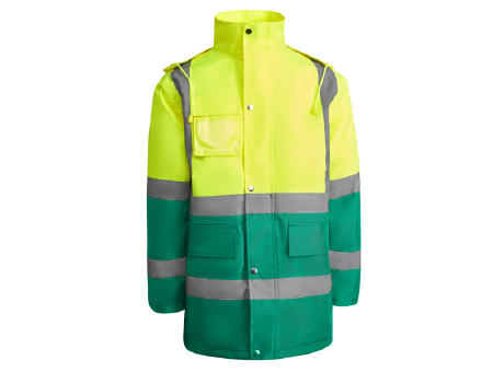 AV MERAK PARKA S/M GARDEN GREEN/FLUOR YELLOW