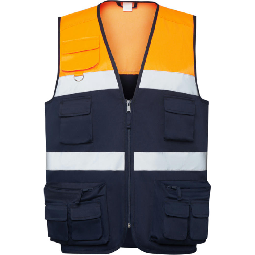 HV VEST BETA S/L NAVY BLUE/FLUOR ORANGE