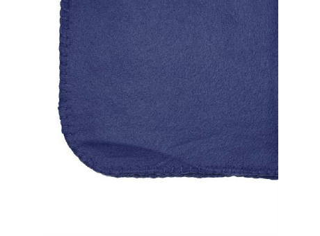 BERING POLAR FLEECE BLANKET WITH POUCH NAVY BLUE