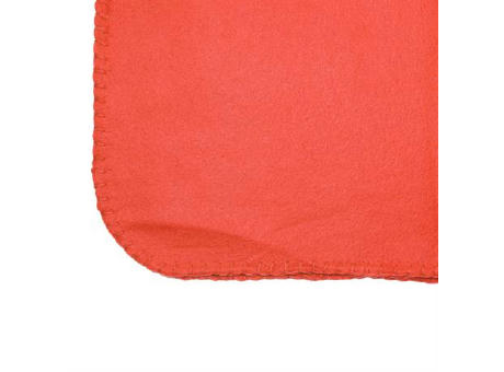 BERING POLAR FLEECE BLANKET WITH POUCH RED