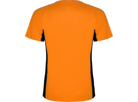 T-SHIRT SHANGHAI S/S FLUOR ORANGE/SCHWARZ