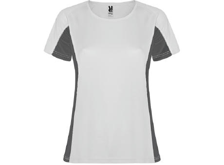 T-SHIRT SHANGHAI DAMEN S/S WEIß/GRAPHIT