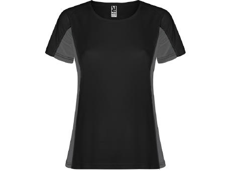 T-SHIRT SHANGHAI DAMEN S/S SCHWARZ/GRAPHIT