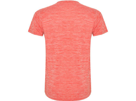 T-SHIRT ZOLDER S/S WEIß/FLUOR KORAL MELIERT