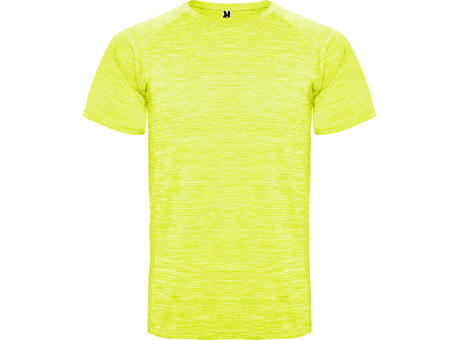 T-SHIRT AUSTIN S/S FLUOR GELB MELIERT