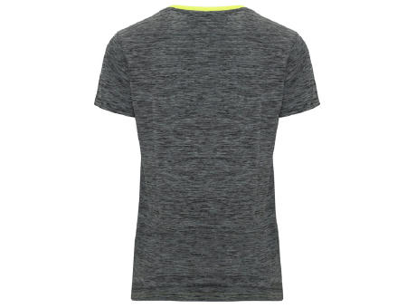 ZOLDER WOMAN T-SHIRT S/S FLUOR YELLOW/HEATHER BLACK