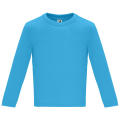 BABY LONG SLEEVE T-SHIRT S/6 MONTHS TURQUOISE