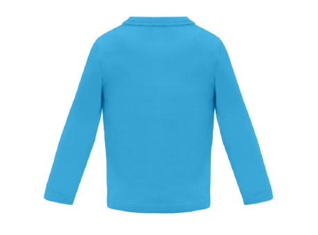 BABY LONG SLEEVE T-SHIRT S/6 MONTHS TURQUOISE