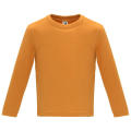 BABY LONG SLEEVE T-SHIRT S/6 MONTHS ORANGE