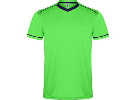 UNITED SPORT SET S/S FLUOR GREEN/NAVY BLUE