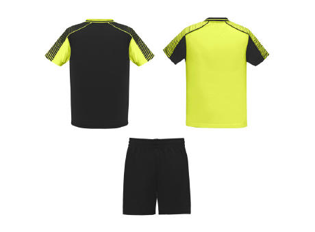 JUVE SPORT SET S/S FLUOR YELLOW/BLACK